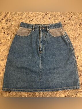 vintage Sam & Max USA high-waisted denim mini skirt